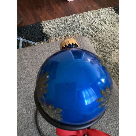 Vintage West Germany Blue Glass Ornament - Picture 5 of 10